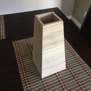 Artsy Modern Wooden Vase